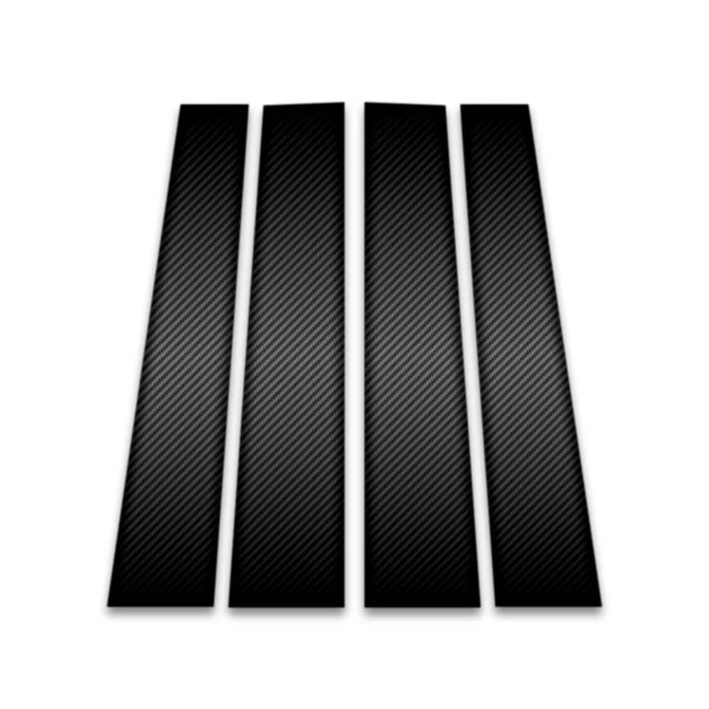 4pc Carbon Fiber Pillar Post Covers for 2019-2023 Dodge Ram 1500 Crew Cab