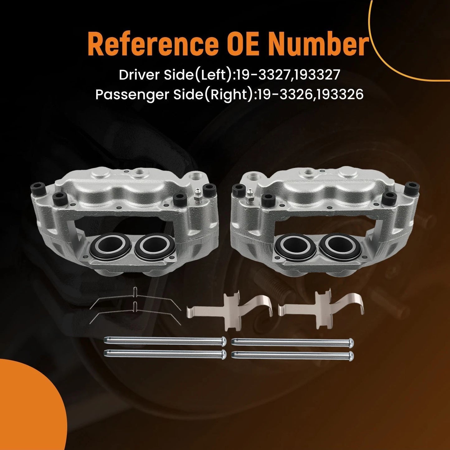 Front Brake Calipers Kit for Subaru Impreza WRX TR (2006–2007)