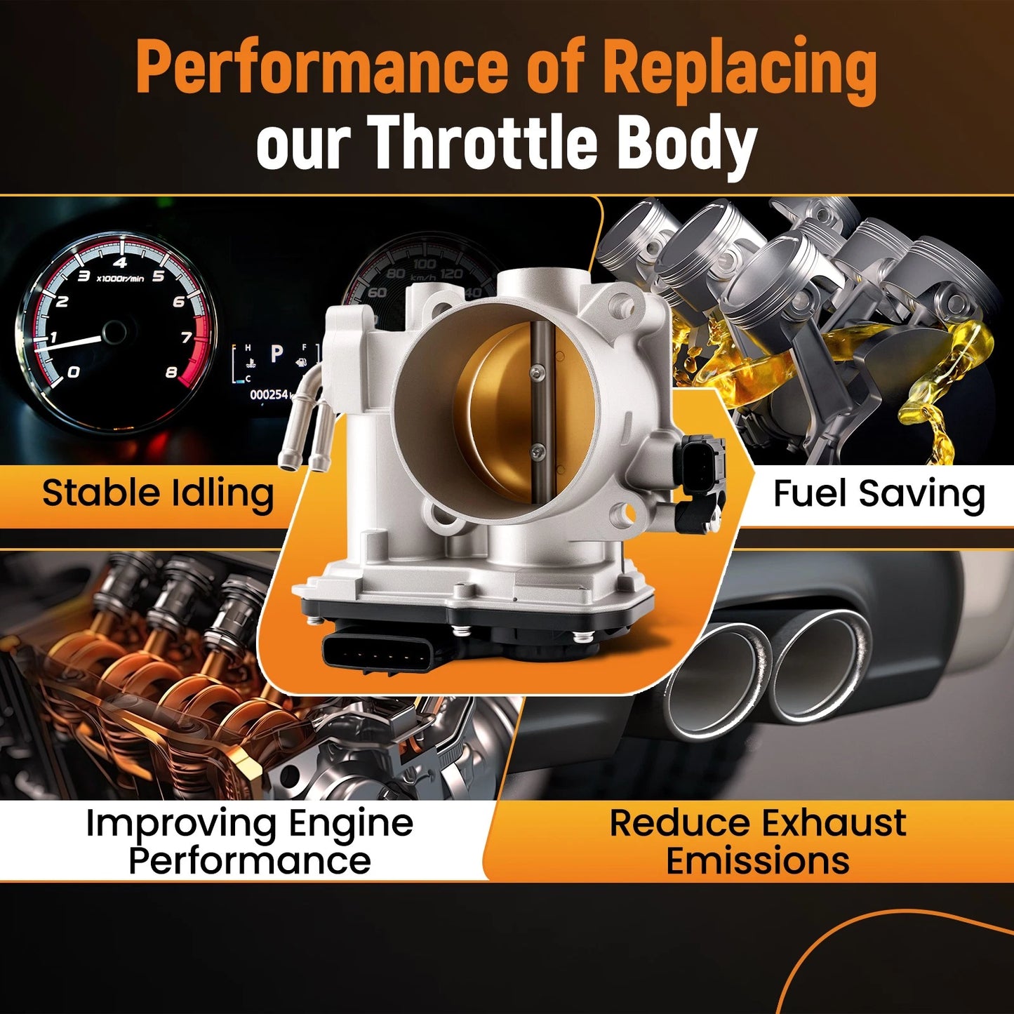Electronic Throttle Body Assembly for Honda Accord 3.0L (2005–2007)