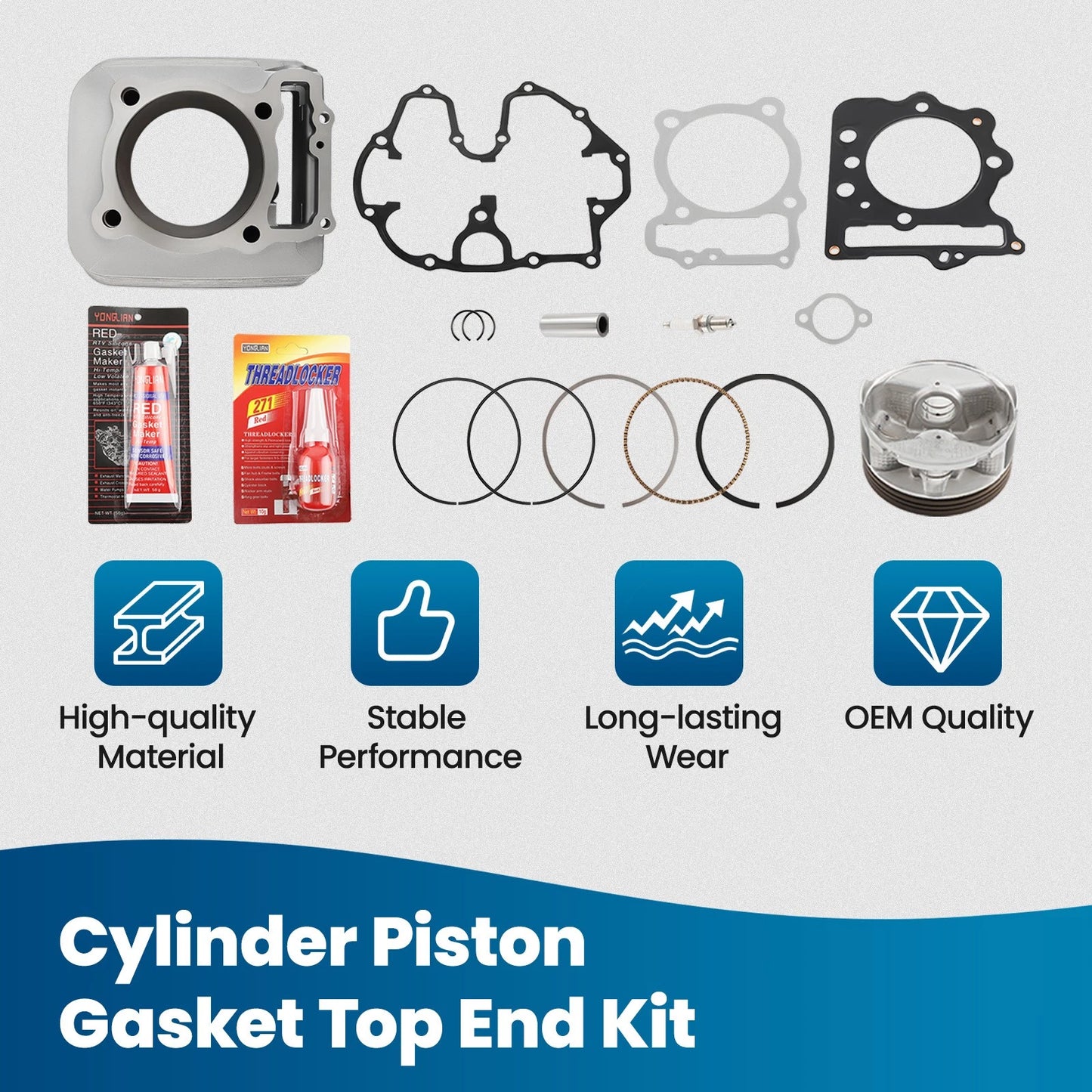 Big Bore Cylinder Piston Top End Kit for Honda TRX400EX (1999–2008)