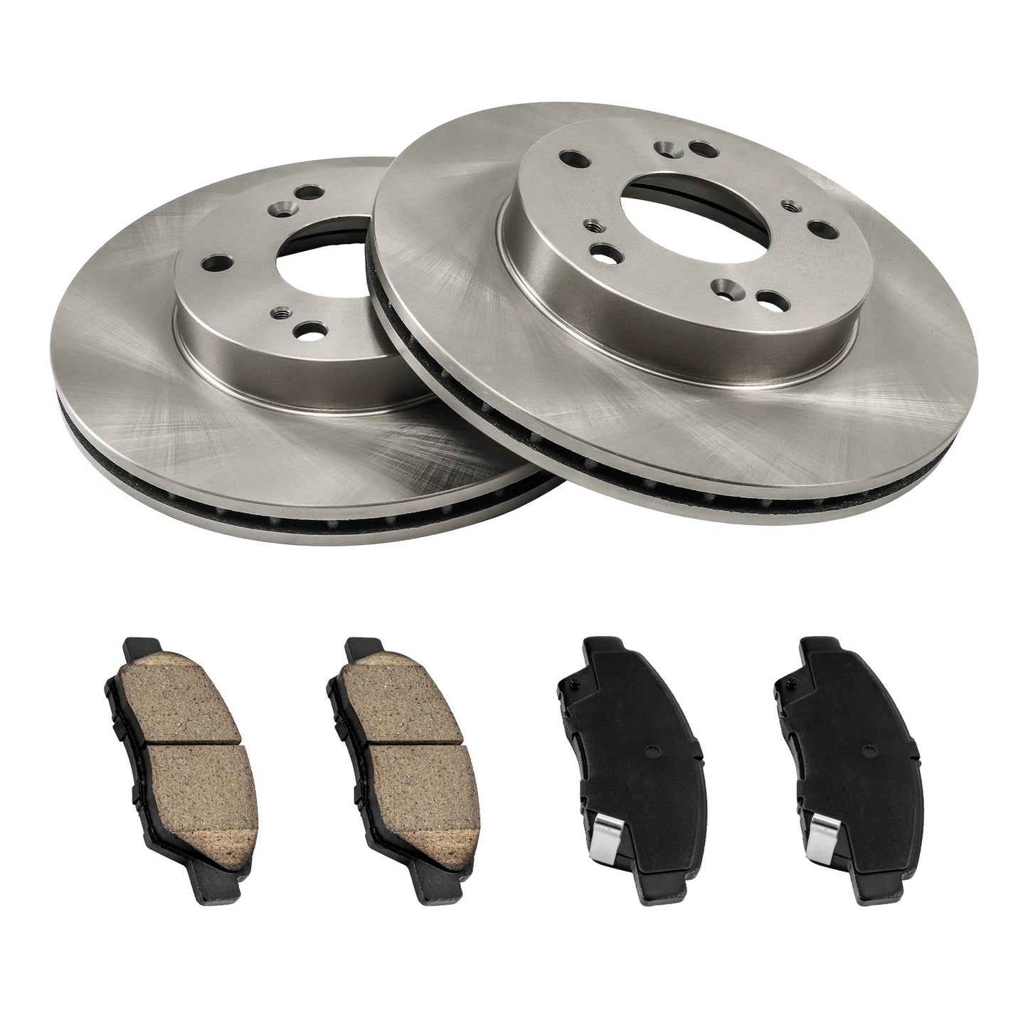 Front Vented Brake Rotors and Ceramic Pads Kit for Honda CR-Z (2011–2015)