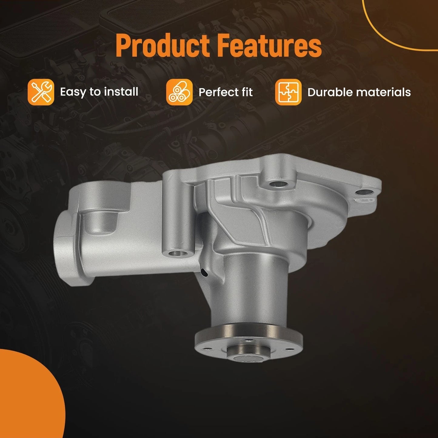 Engine Coolant Water Pump for Chrysler Sebring 2.4L (2007–2010)