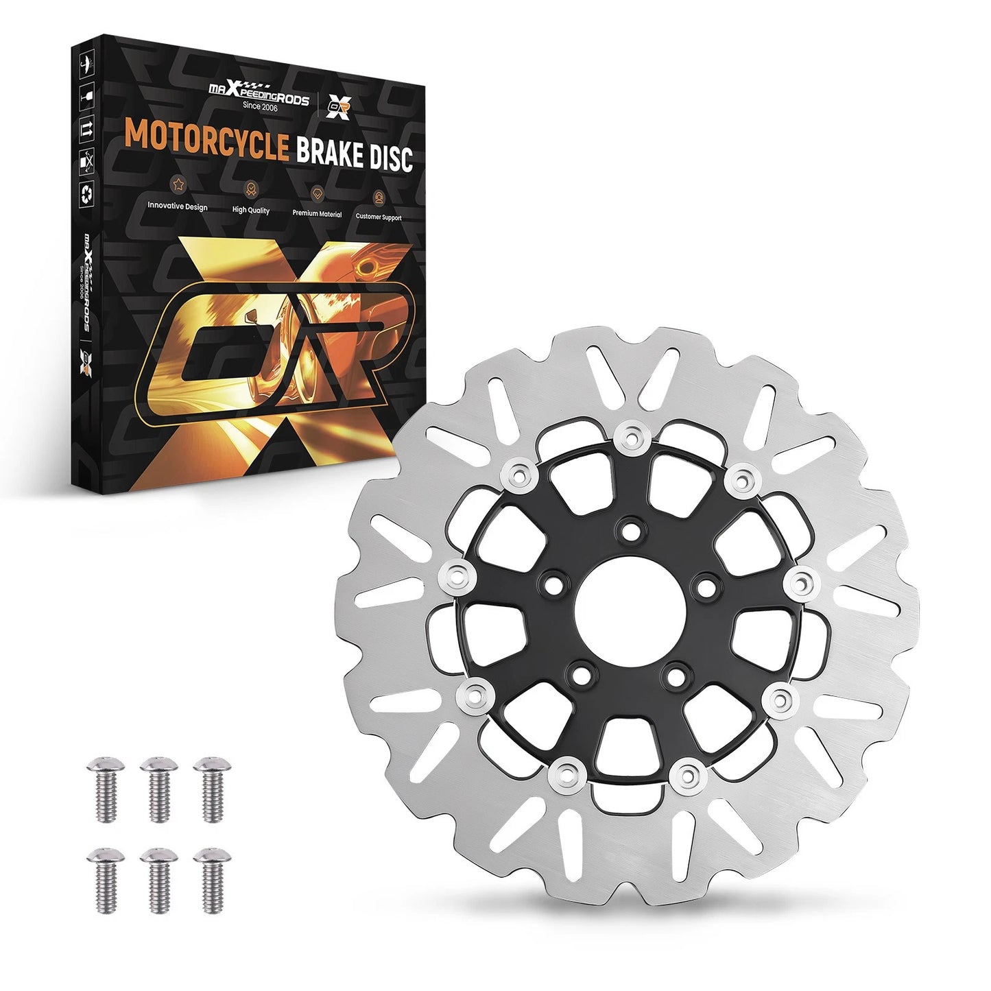 Front Brake Rotor Disc for Harley-Davidson Touring Street Glide FLHX (2014–2019)