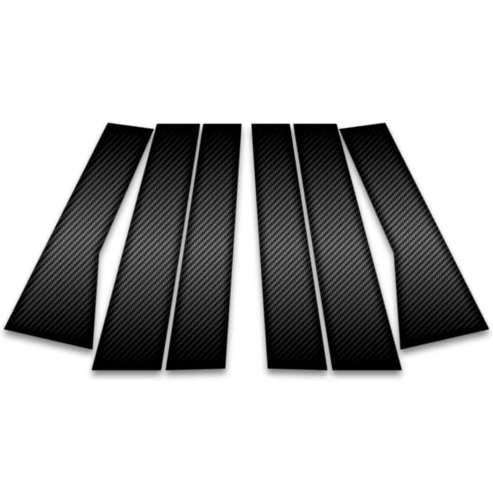 6pc Carbon Fiber Pillar Post Covers for 2022-2023 Mitsubishi Outlander