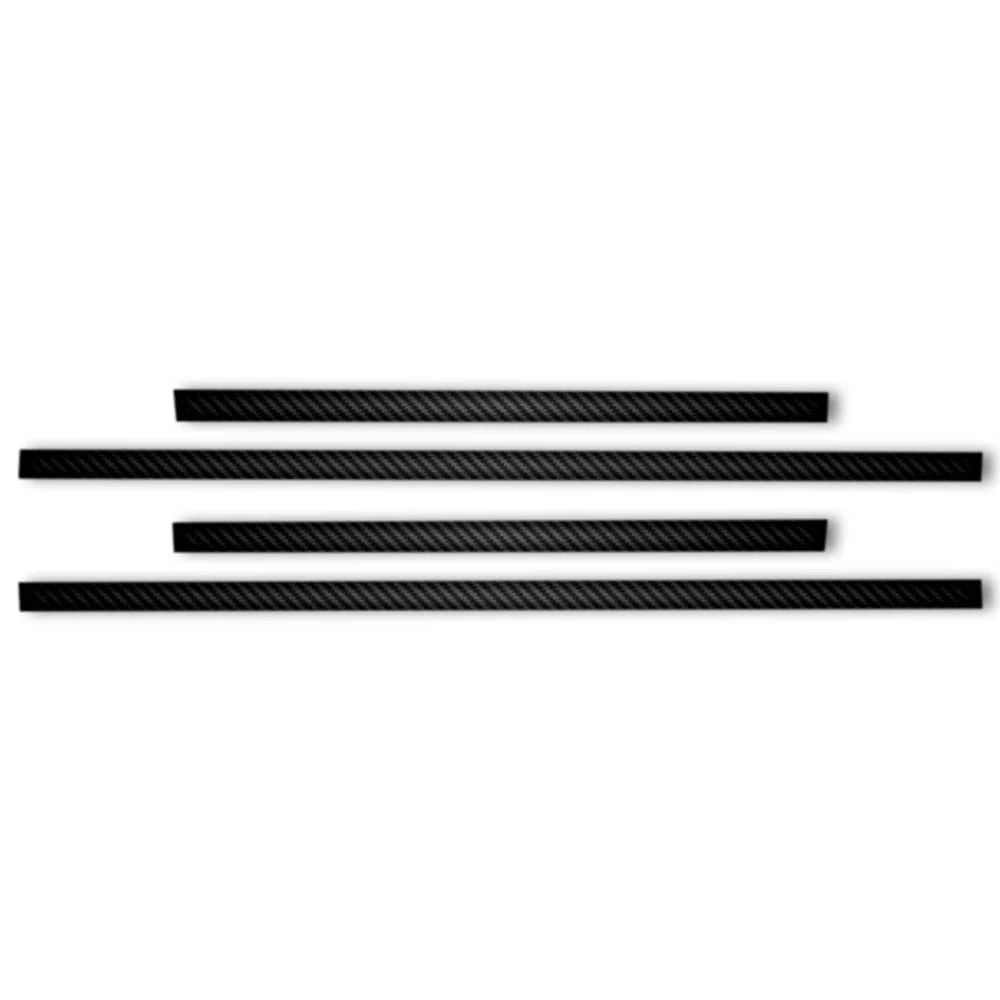 4pc Carbon Fiber Factory Style Side Molding for 2014-18 Chevy Silverado Dbl Cab