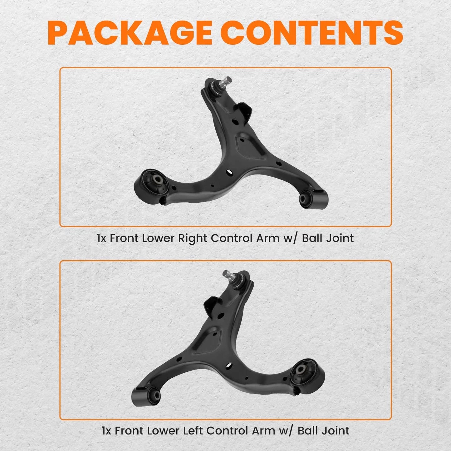 2PCS Front Lower Control Arm w/ Ball Joints for Hyundai Santa Fe 2007–2012