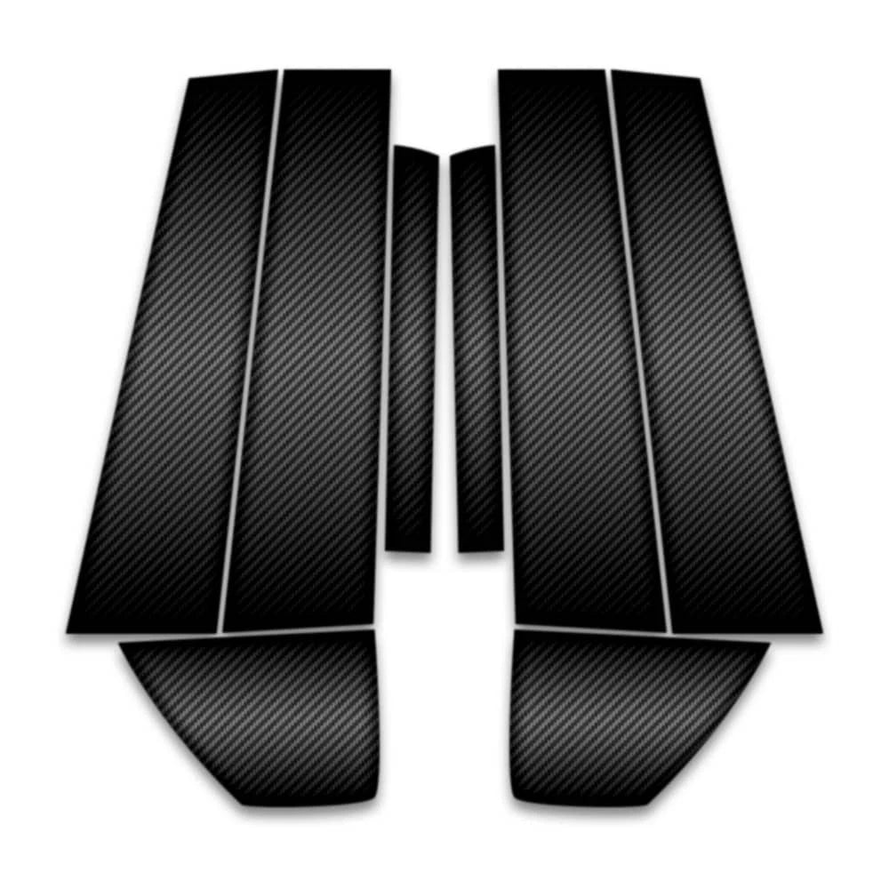 8pc Carbon Fiber Pillar Post Covers for 2007-2009 Saturn Aura