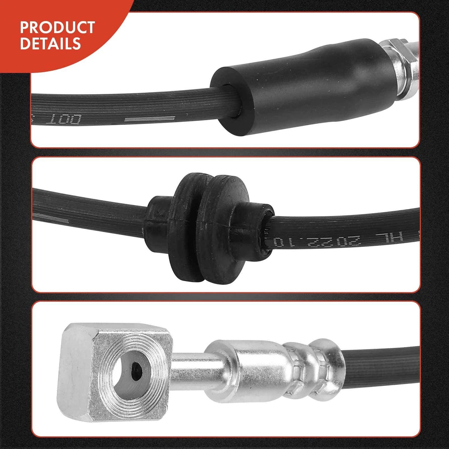 2X Front Brake Hydraulic Hose for Chevy Volt (2011)