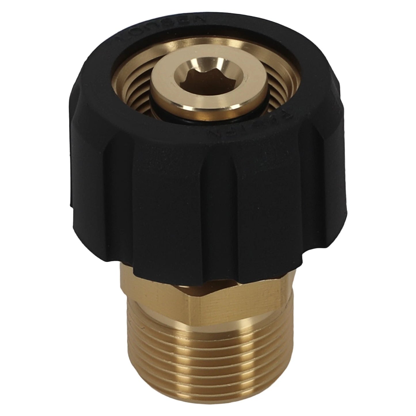 Brass Adapter from M22 x 14mm to M22 x 15mm for Pressure Washer Gun (5000 PSI)