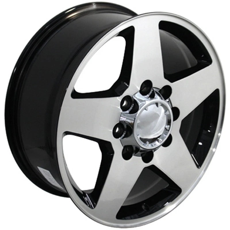 Black Wheel 20x8.5 Machined Face Replacement for 1999–2010 GMC Sierra HD