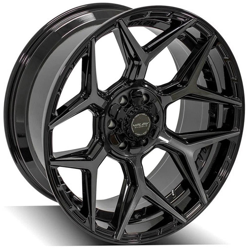22 in Gloss Black Wheel with Brushed Face for 2001–2007 Toyota Sequoia