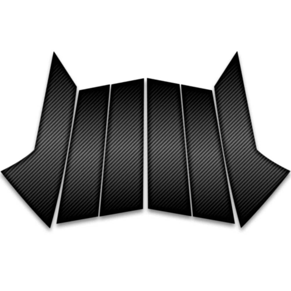 6pc Carbon Fiber Pillar Post Covers for 2022-2025 Mazda CX-30