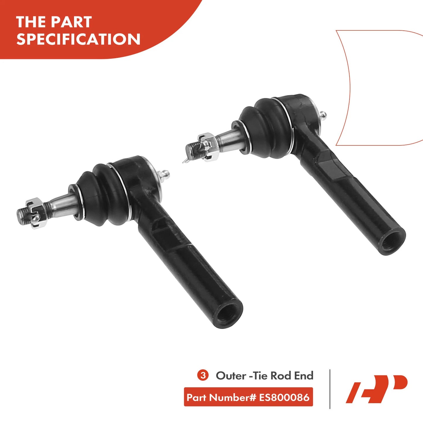 6x Front Control Arm Ball Joint Tie Rod End for Chevy Malibu (2004–2012)