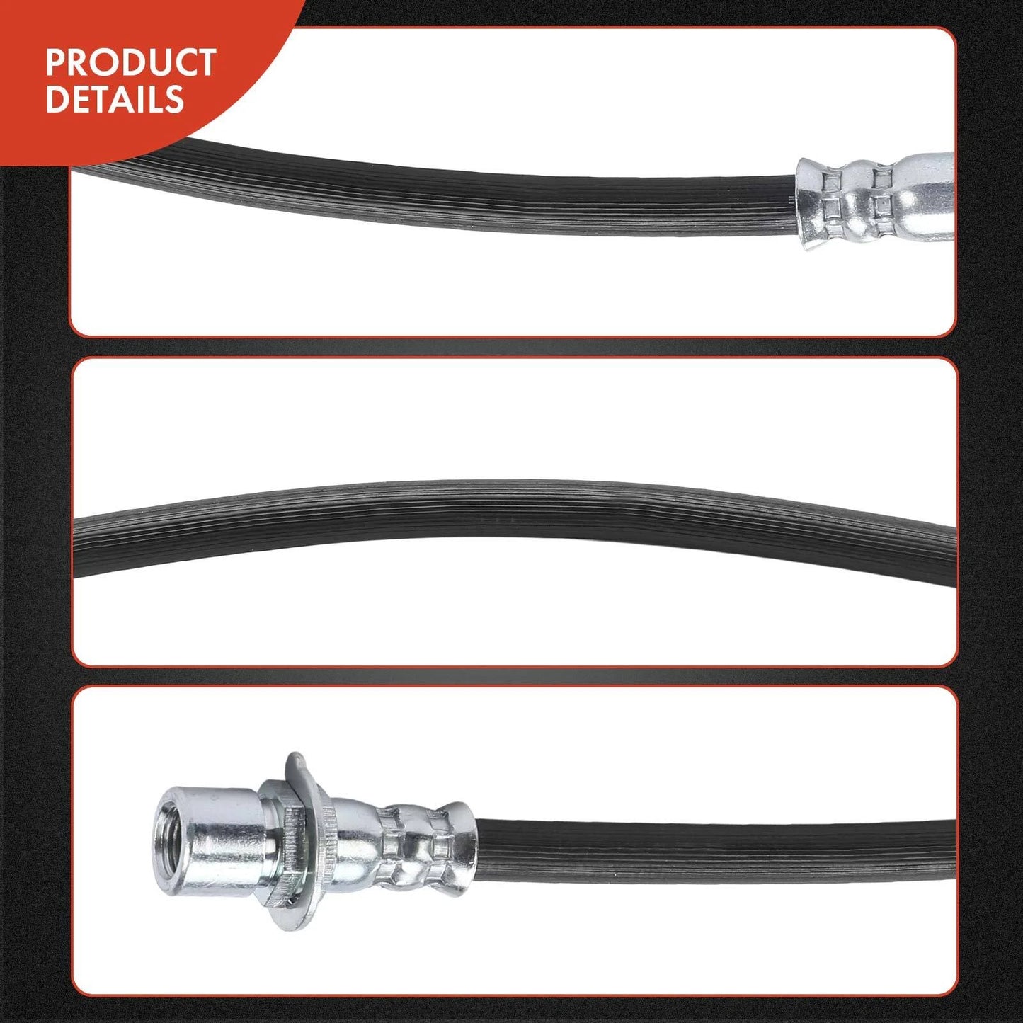 2X Rear Outer Brake Hydraulic Hose for Cadillac Escalade (2002–2023)