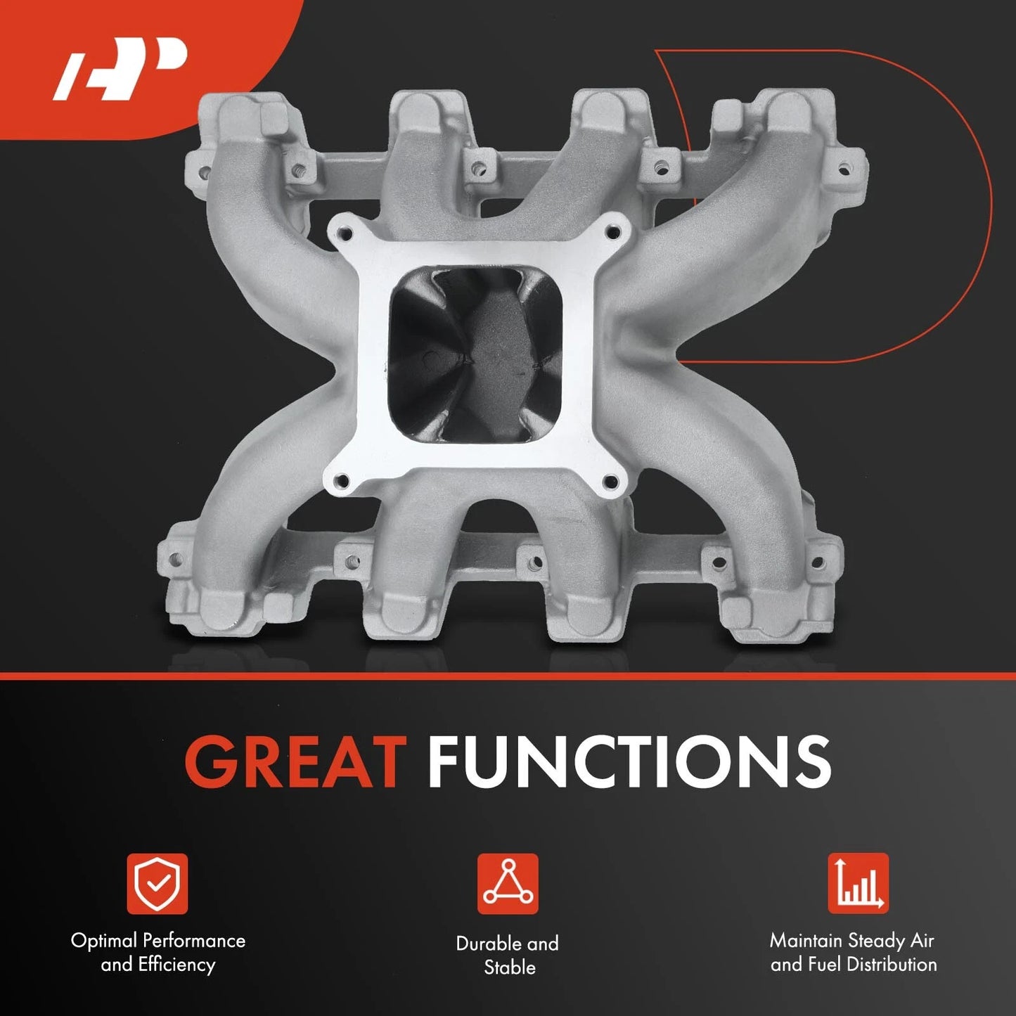Cathedral Port Intake Manifold for Chevy Small Block
