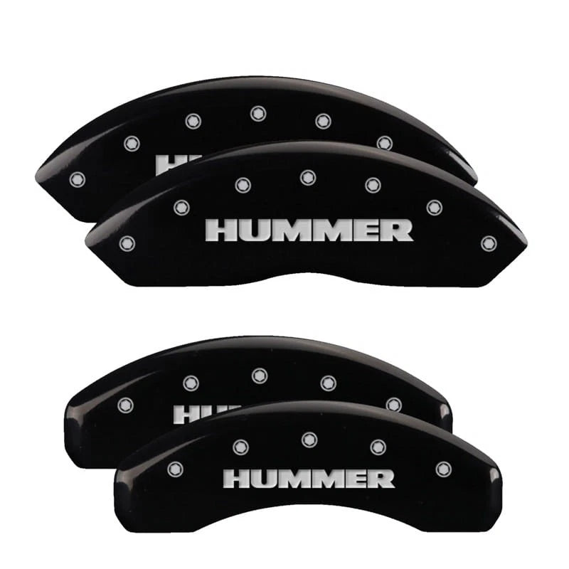 Caliper Covers Set of 4 for 2006–2010 Hummer H3 Black by MGP