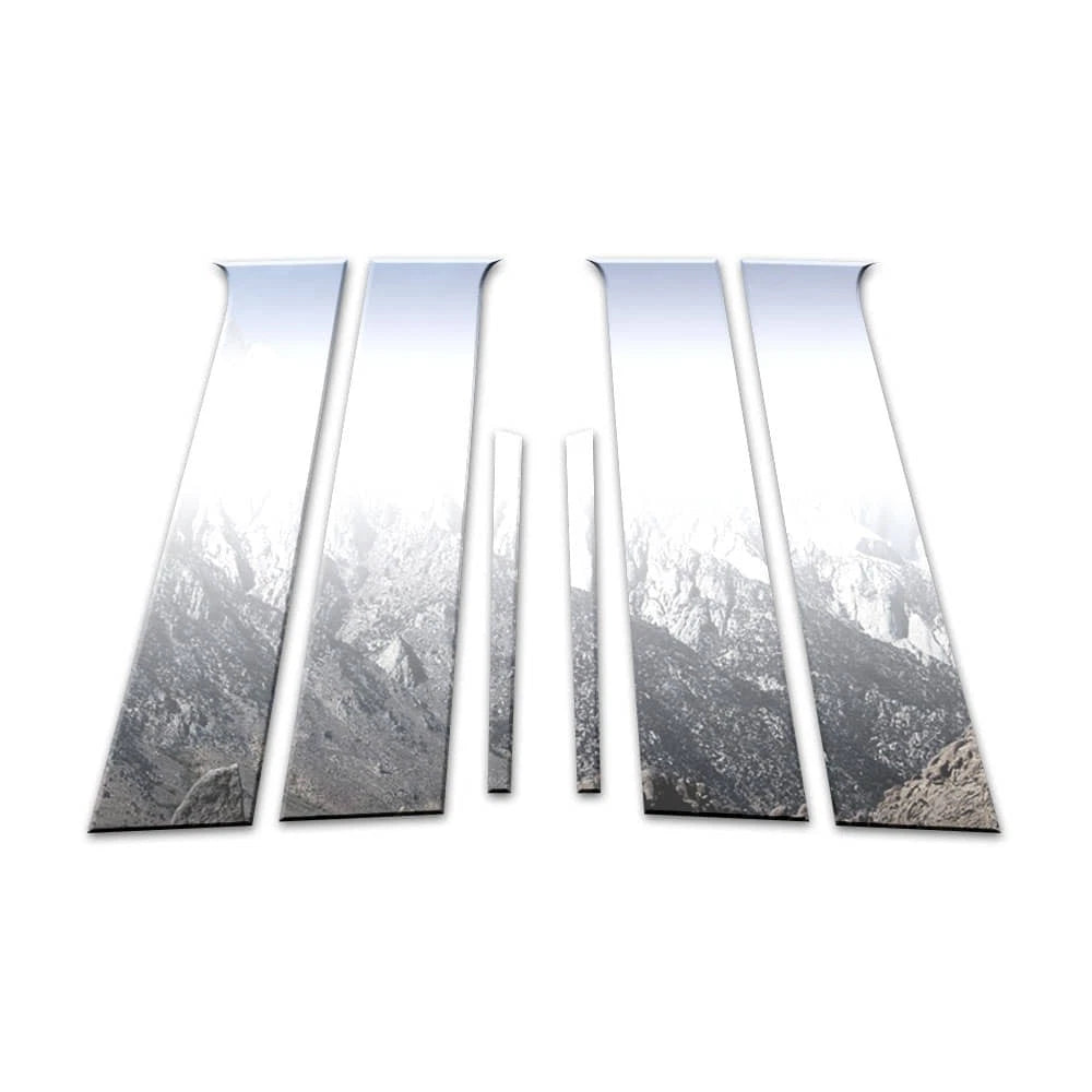 6Pc Chrome Pillar Post Covers for 2010–2015 Chevrolet Volt