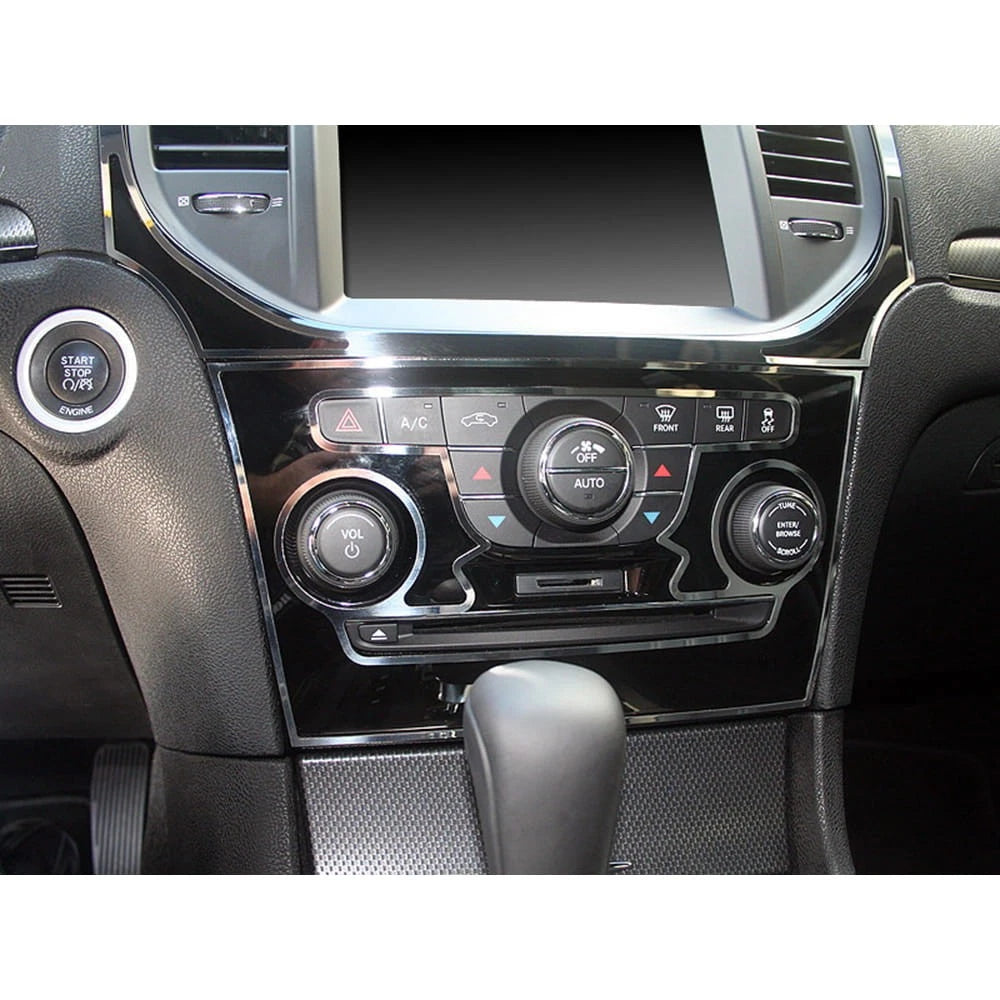 A/C and Radio Control Trim Rings Polished Stainless Steel for Chrysler 300 (2011–2013)