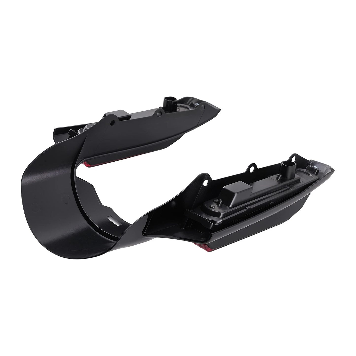 Black Rear Fender LED Light Fascia for Harley Touring (2014–2021) ABS