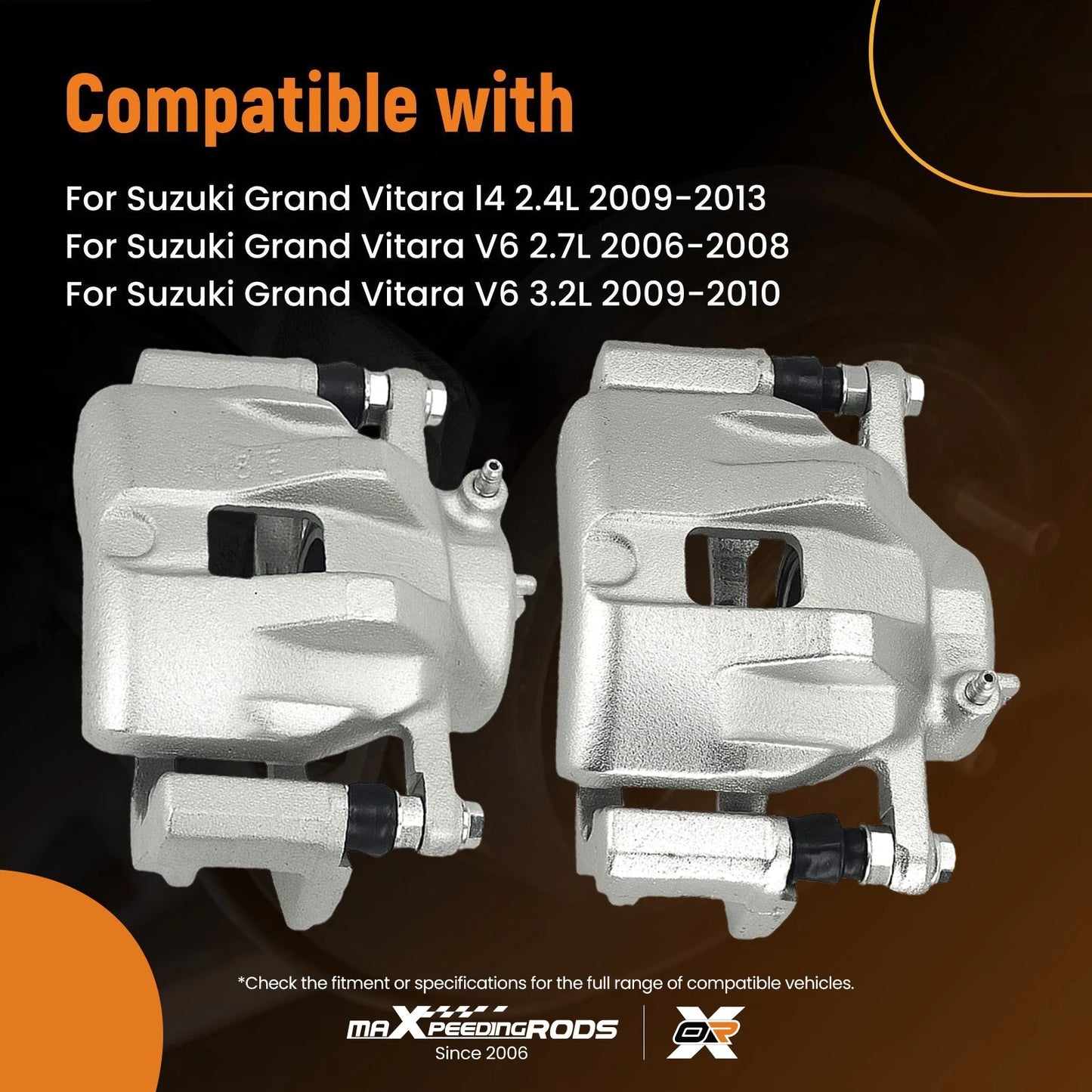 Front Brake Caliper Kit Assembly for Suzuki Grand Vitara (2006–2013)