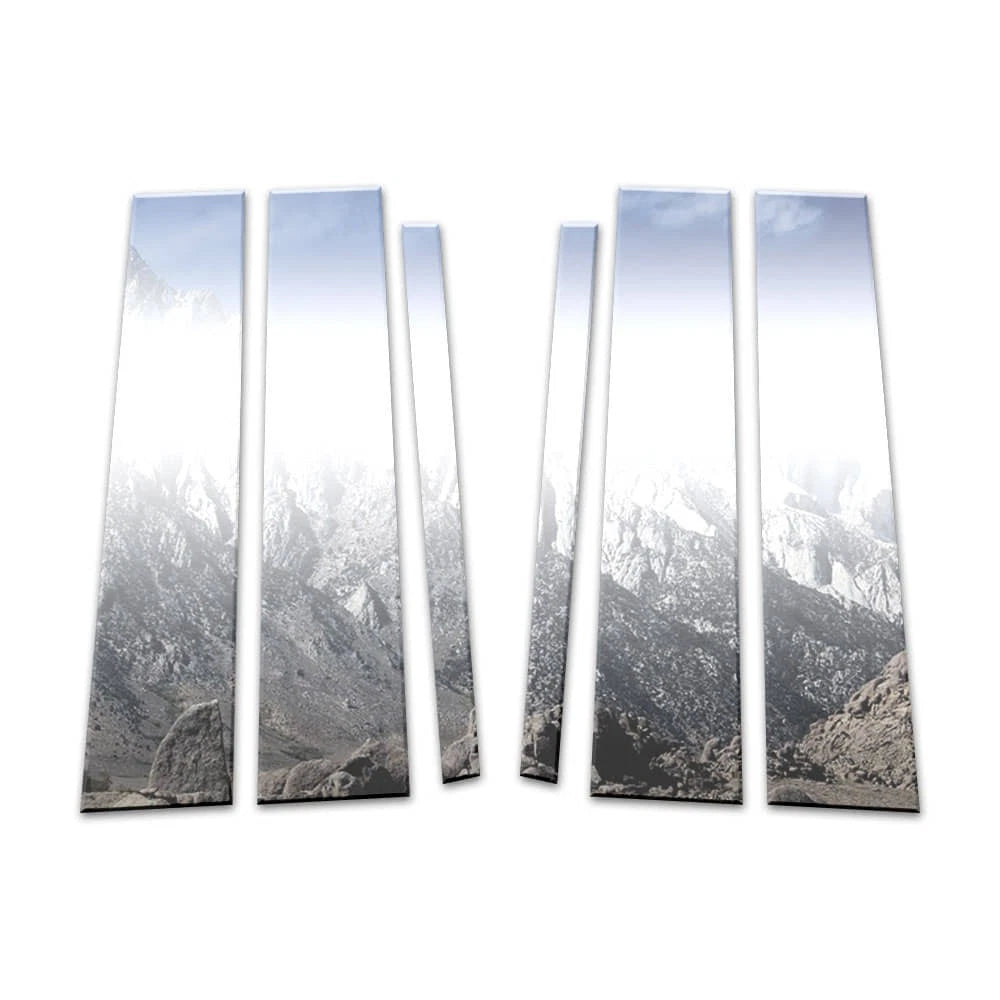 6Pc Chrome Pillar Post Covers with Keypad Cutout for Lincoln MKT (2010–2019)