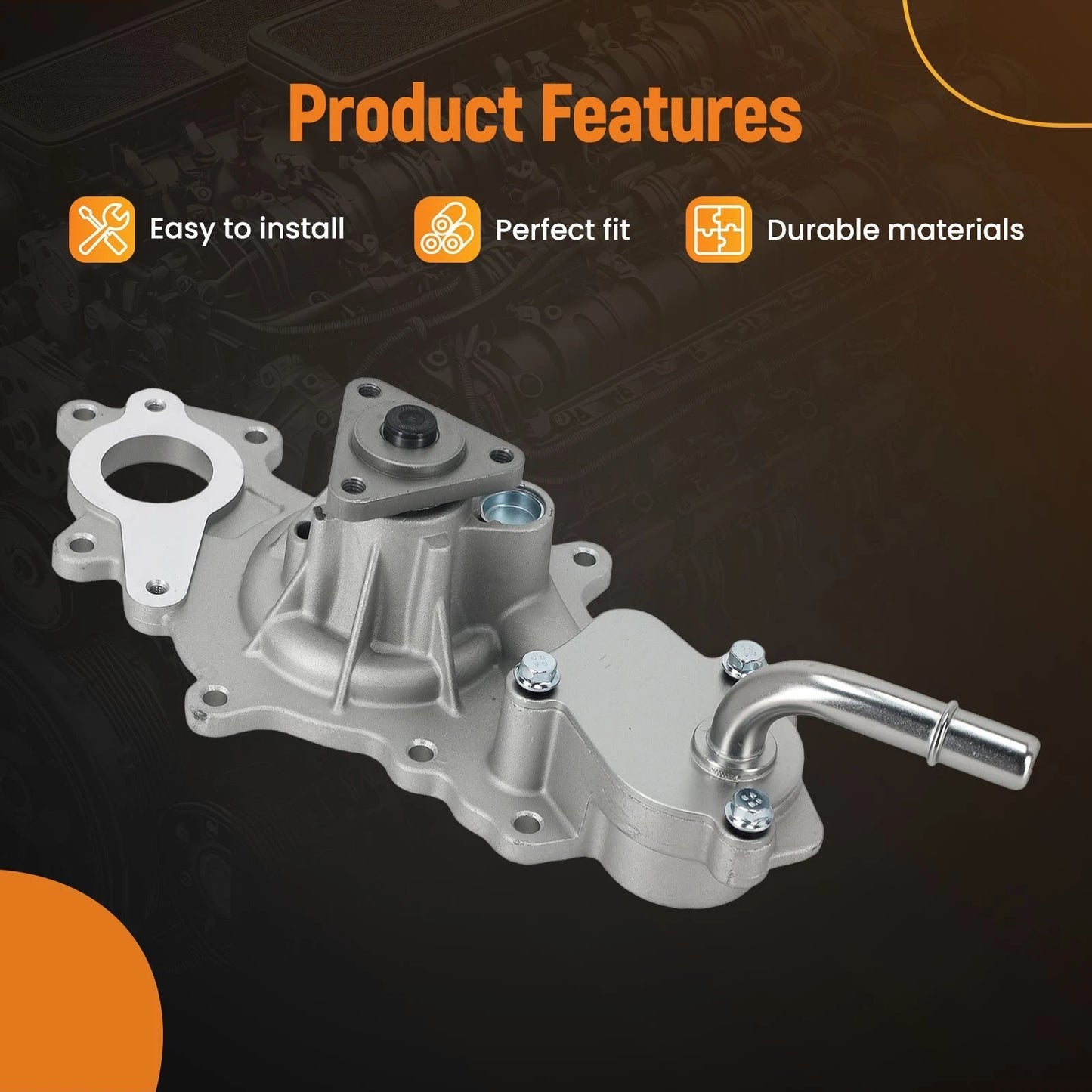 Belt Driven Water Pump for Ford Expedition 3.5L V6 (2018–2021)