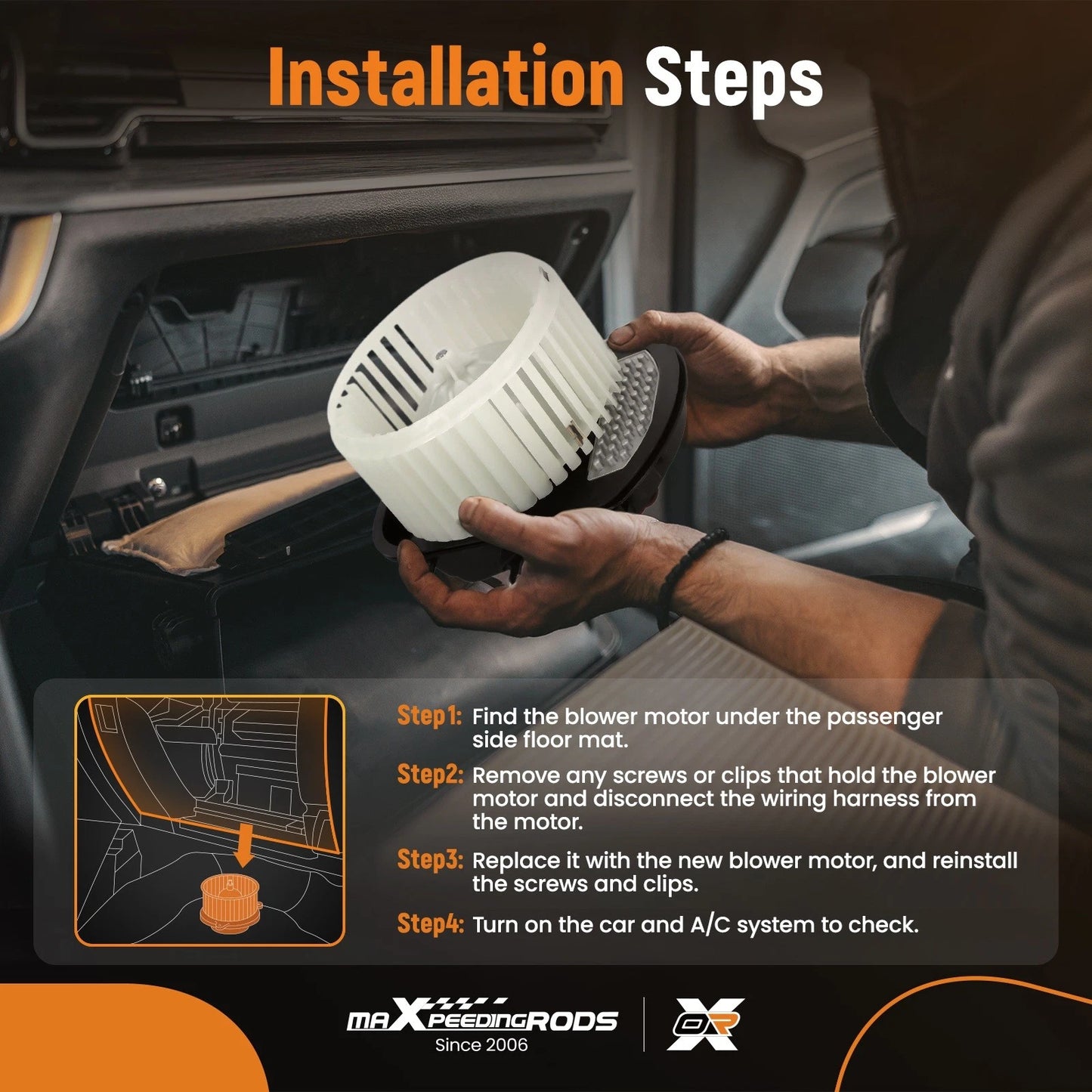 HVAC Heater Blower Motor for Porsche Cayenne V6 (2011–2018)