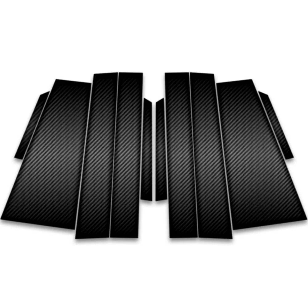 10pc Carbon Fiber Pillar Post Covers for 2021-2023 Toyota Sienna