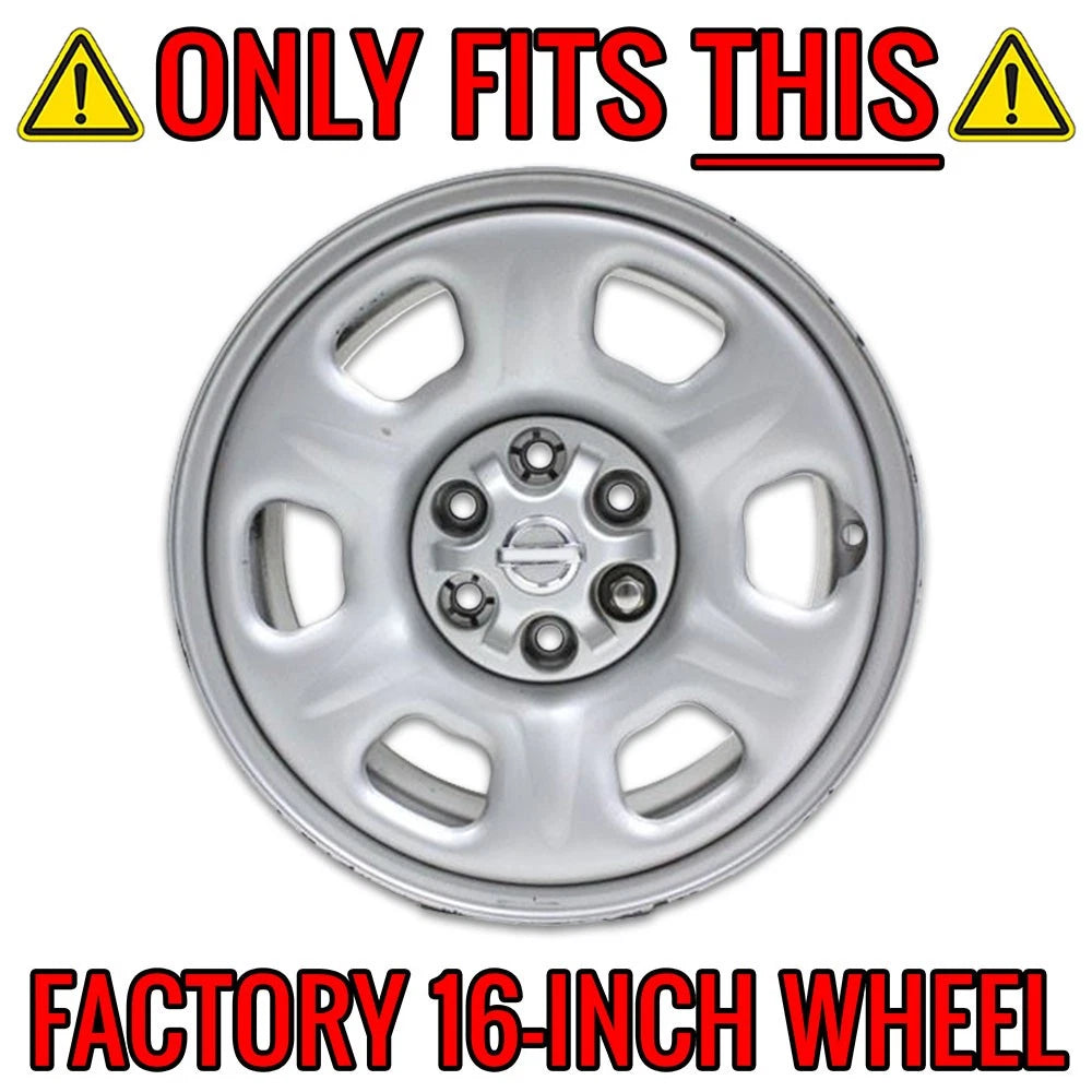 Chrome Wheel Skins Set for 2005–2012 Nissan Pathfinder (16 Inch)