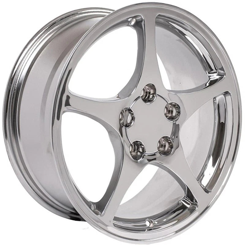 Chrome Front Wheel 17 Inch Replacement for 1988-2004 Chevy Corvette