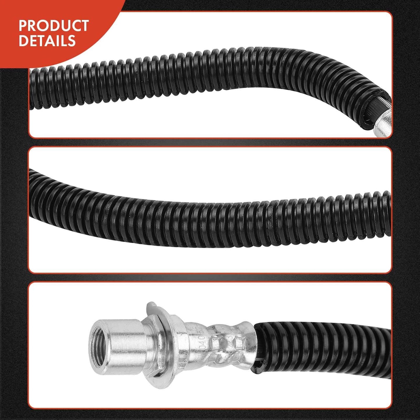 2X Rear Brake Hydraulic Hose for GMC Chevy T6500 T7500 (1997–2002)