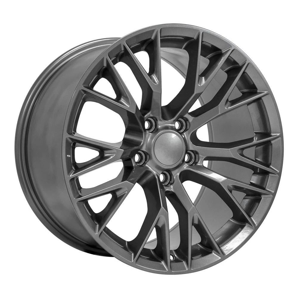 18 Inch Gunmetal Rear Wheel Replacement for 1988-2004 Chevy Corvette