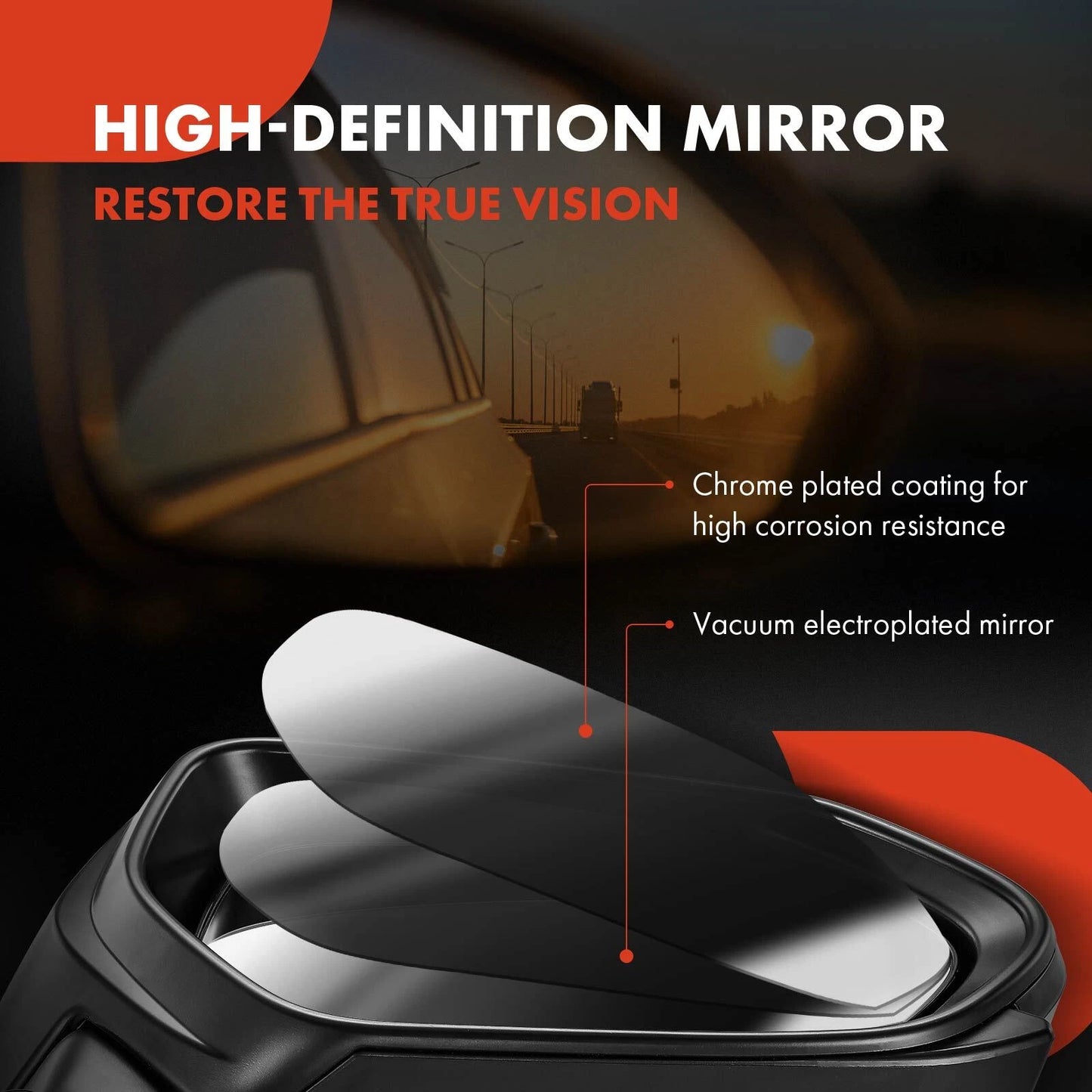 2X Power Towing Mirrors for Chevy Silverado 1500 (2007–2014)