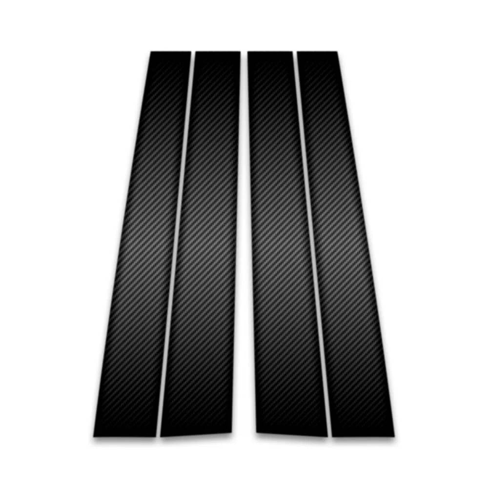 4pc Carbon Fiber Pillar Post Covers for 2007-2011 Nissan Versa Sedan