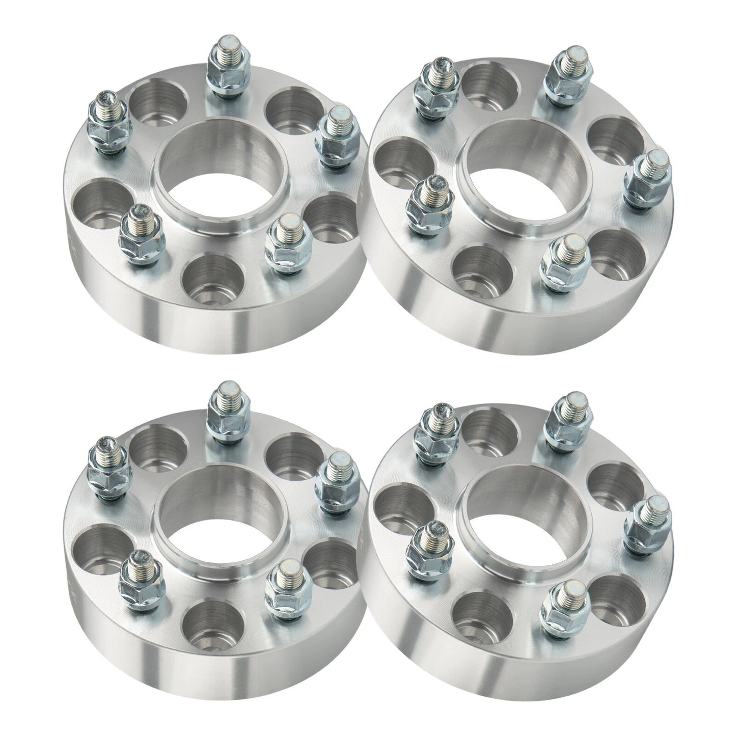 4Pcs 1.5" 5x4.5 Wheel Spacers for Toyota Honda Mazda 3 Ford Fusion (12x1.5, 64.1mm, 2012–2024)