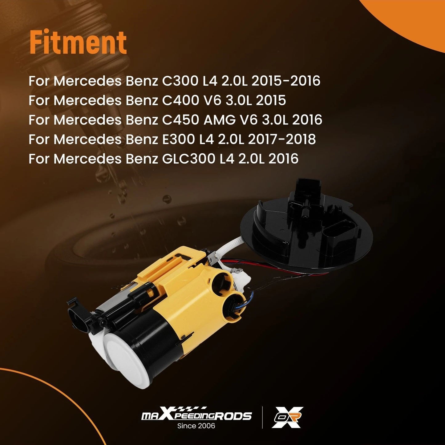 Electric Fuel Pump Module for Mercedes E300 2.0L GLC300 (2016–2018)