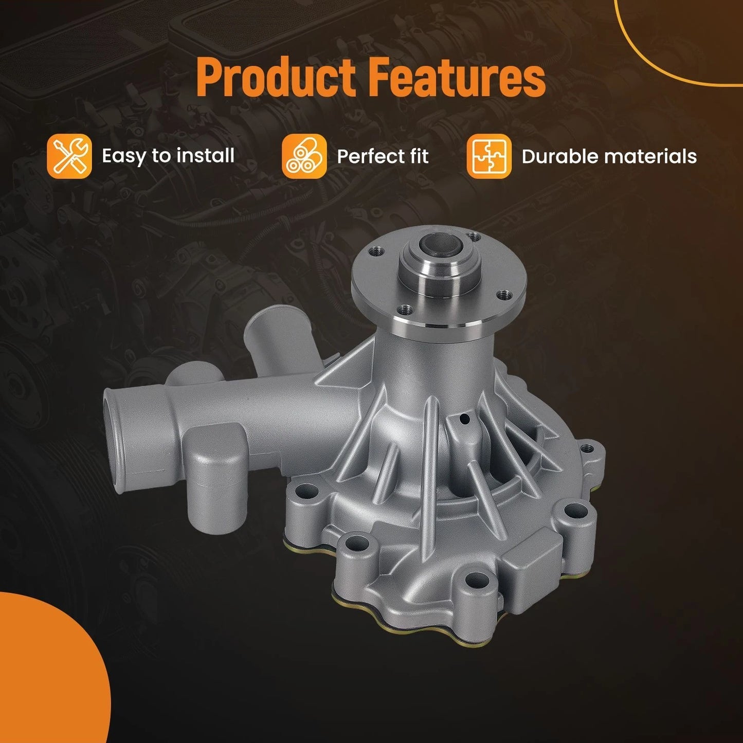 Cooling Water Pump for CAT D7R Tractor (2010–2018)