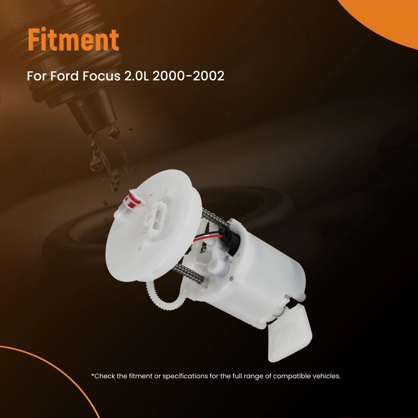 Electric Fuel Pump Module Assembly for 2000–2002 Ford Focus 2.0L L4 (1M5Z9H307CA)