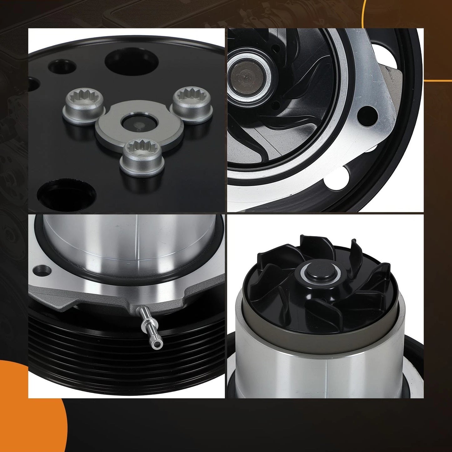 Coolant Water Pump for Porsche Cayenne Volkswagen Touareg (2011–2017)