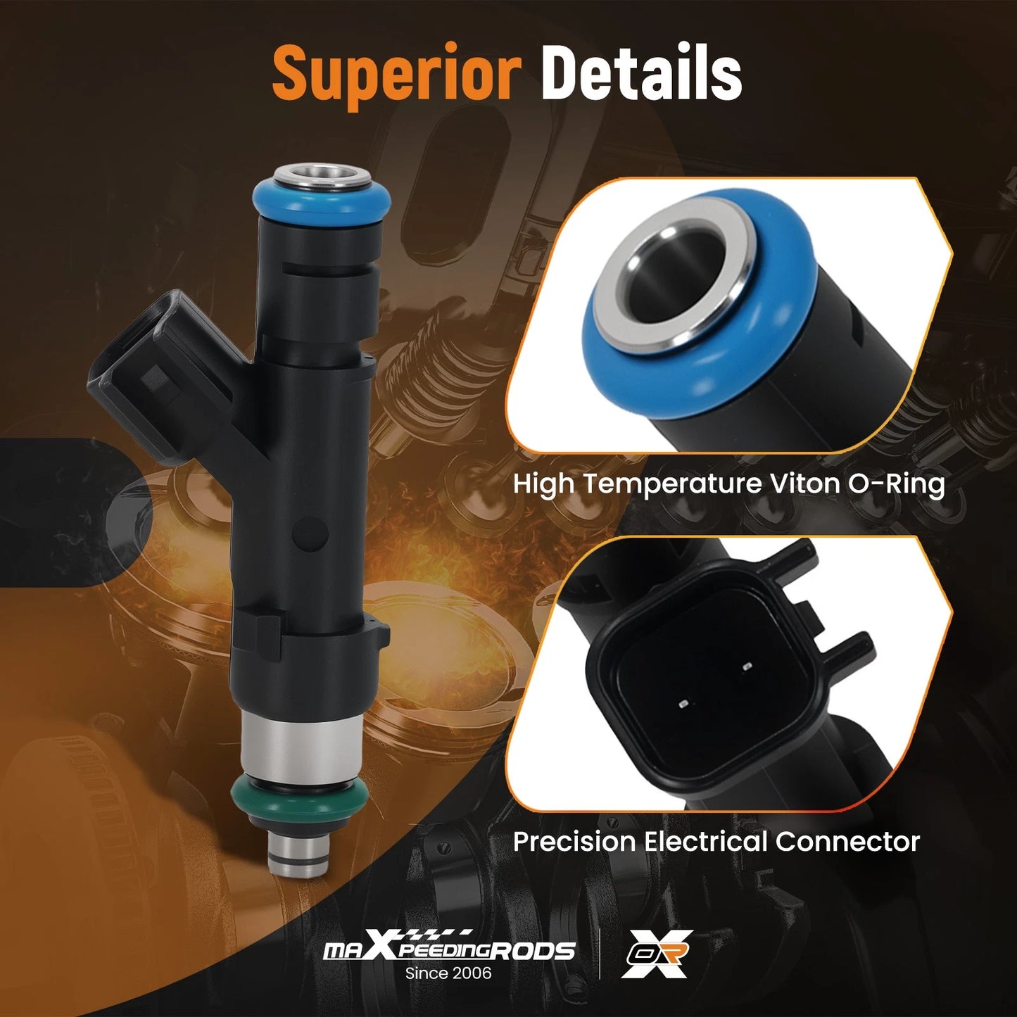 Fuel Injector Kit for Ford Fusion 2.0L and Lincoln MKZ (2013–2019)