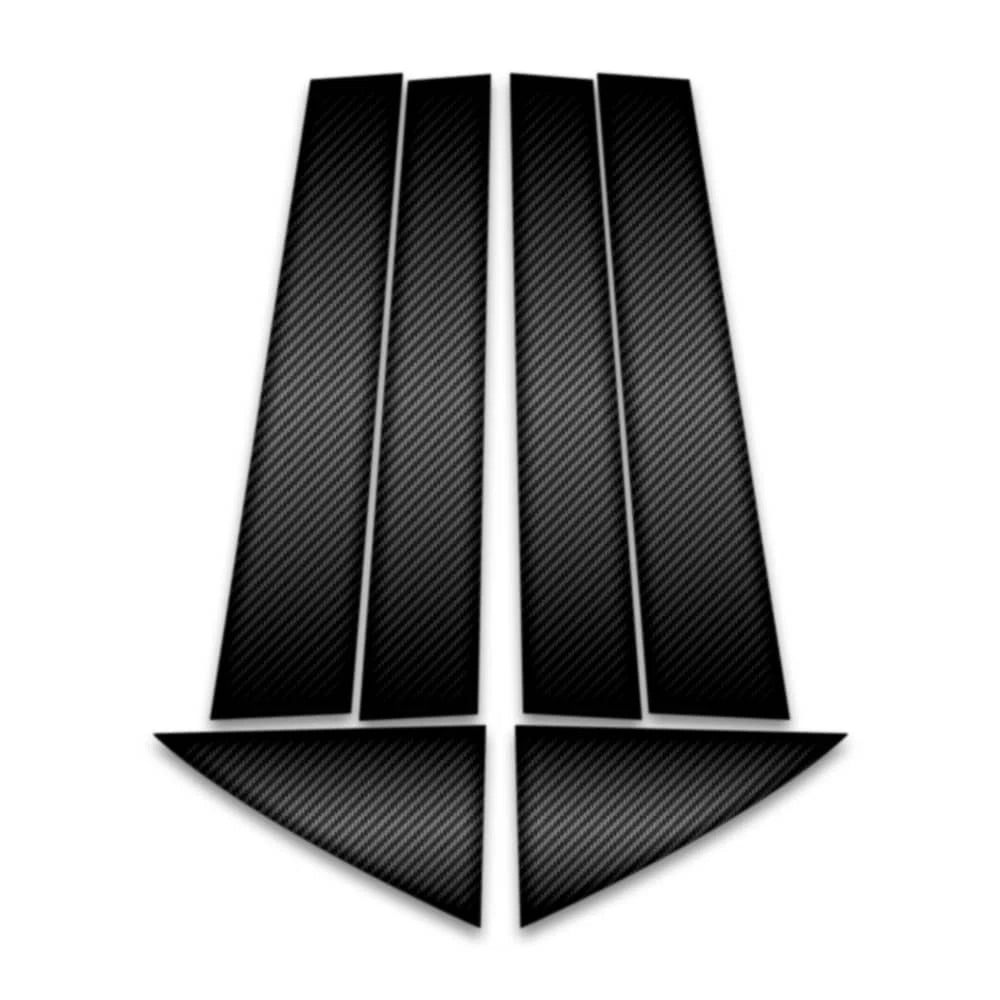 6pc Carbon Fiber Pillar Post Covers for 2005-2009 Chevrolet Equinox