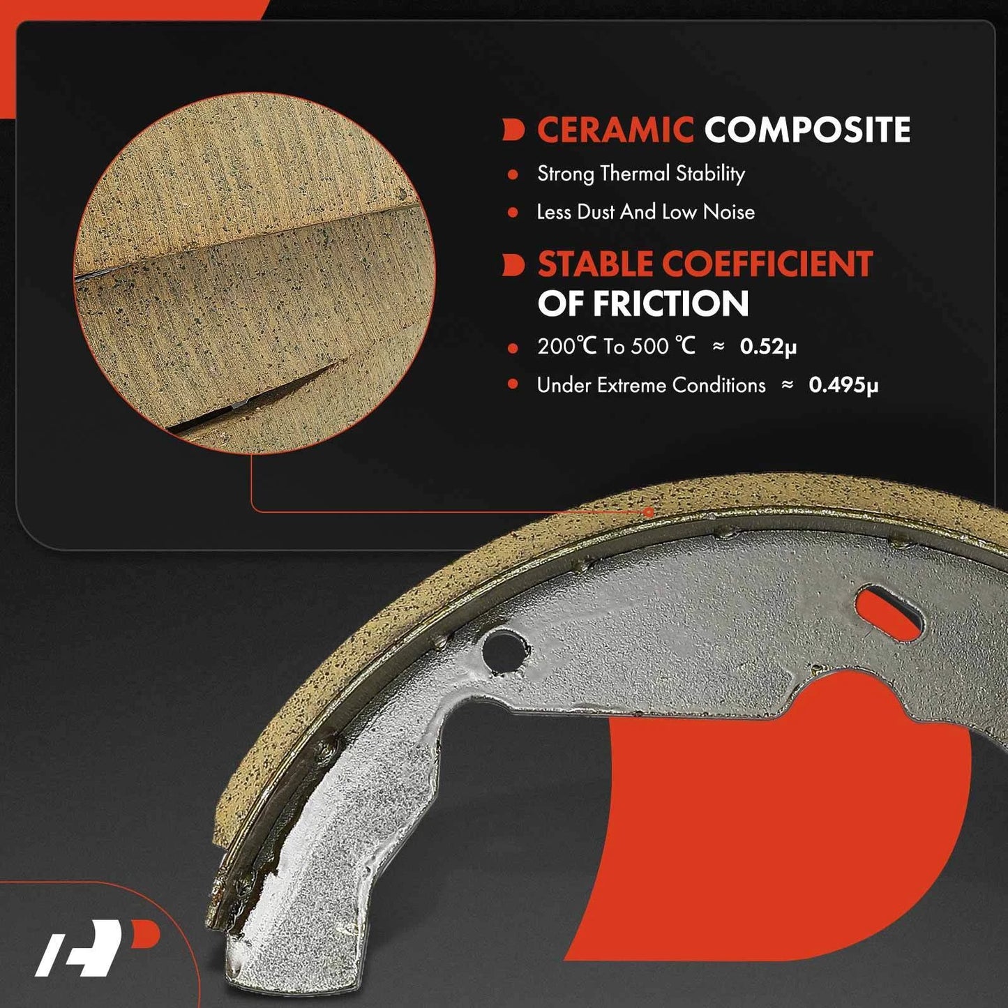 Brake Drums + Ceramic Brake Shoes for Chevrolet Equinox (2005–2021)