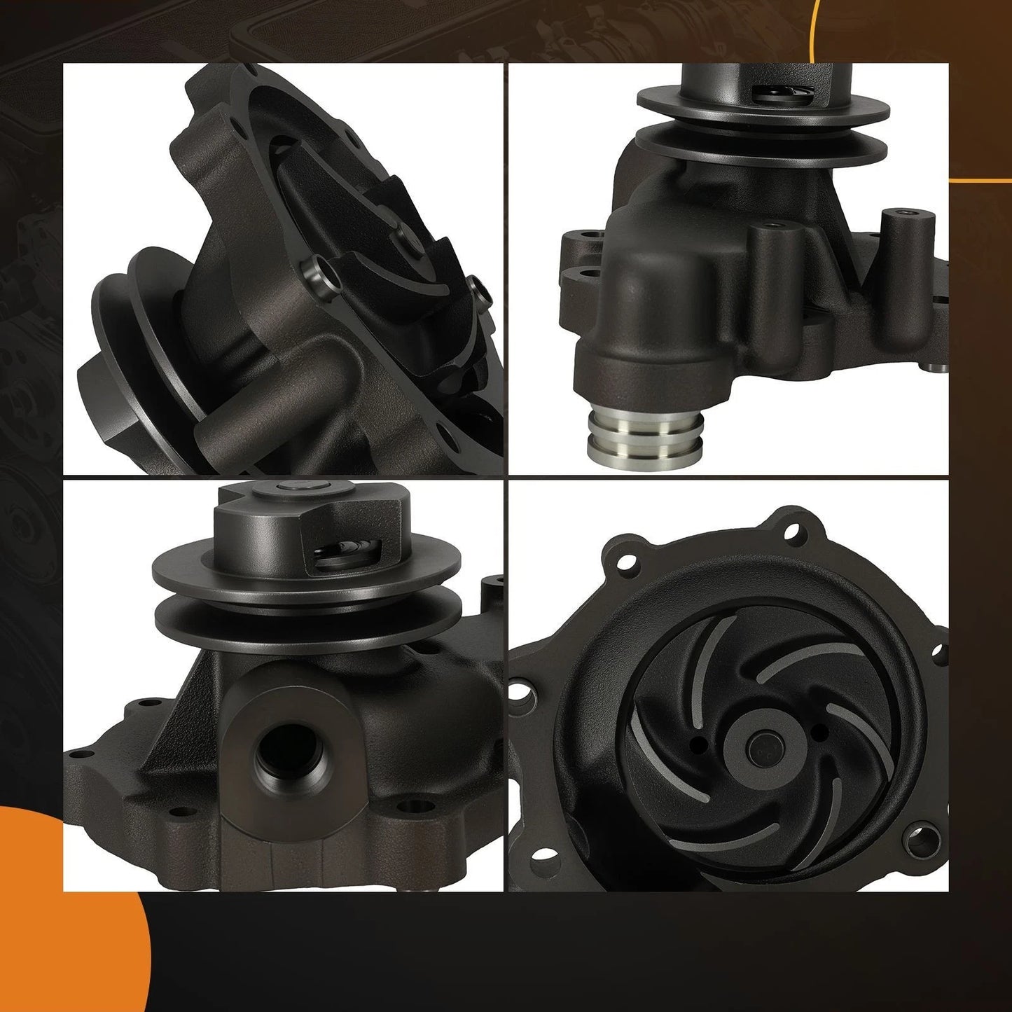 Coolant Water Pump for Ford B600 F700 F800 6.6L (1986–1990)