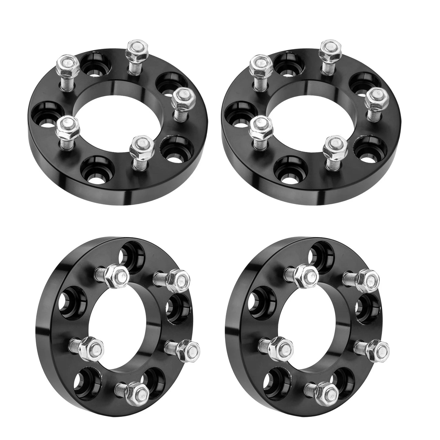 4 PCS Wheel Adapter for Jeep Wrangler (2007–2017) (1" 5x5 to 5x4.5) 82.5mm M12x1.5