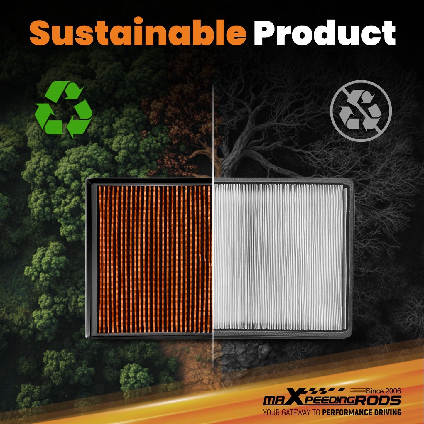 Air Filter for Toyota Sequoia Tundra (2004–2021 Tacoma 2016–2021)