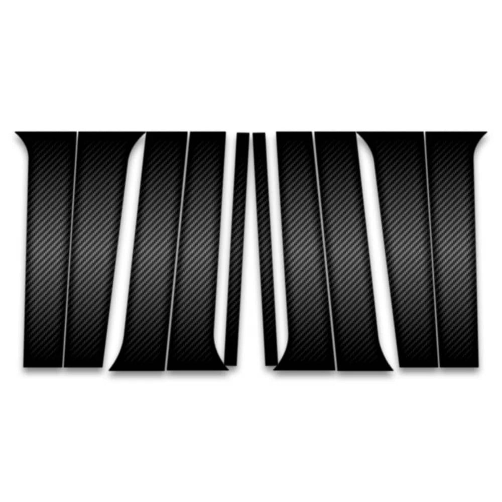 10pc Carbon Fiber Pillar Post Covers for 2022-2023 Jeep Grand Wagoneer