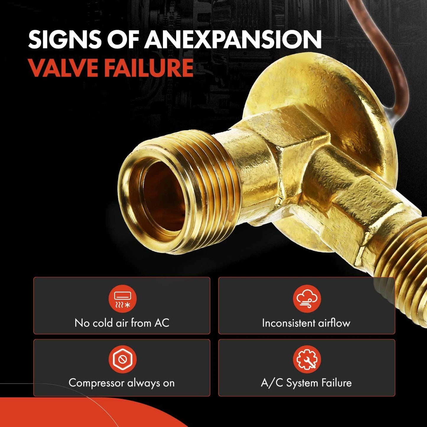 A/C Expansion Valve for Chevrolet C1500 C2500 K1500 Suburban GMC (1990–1999)