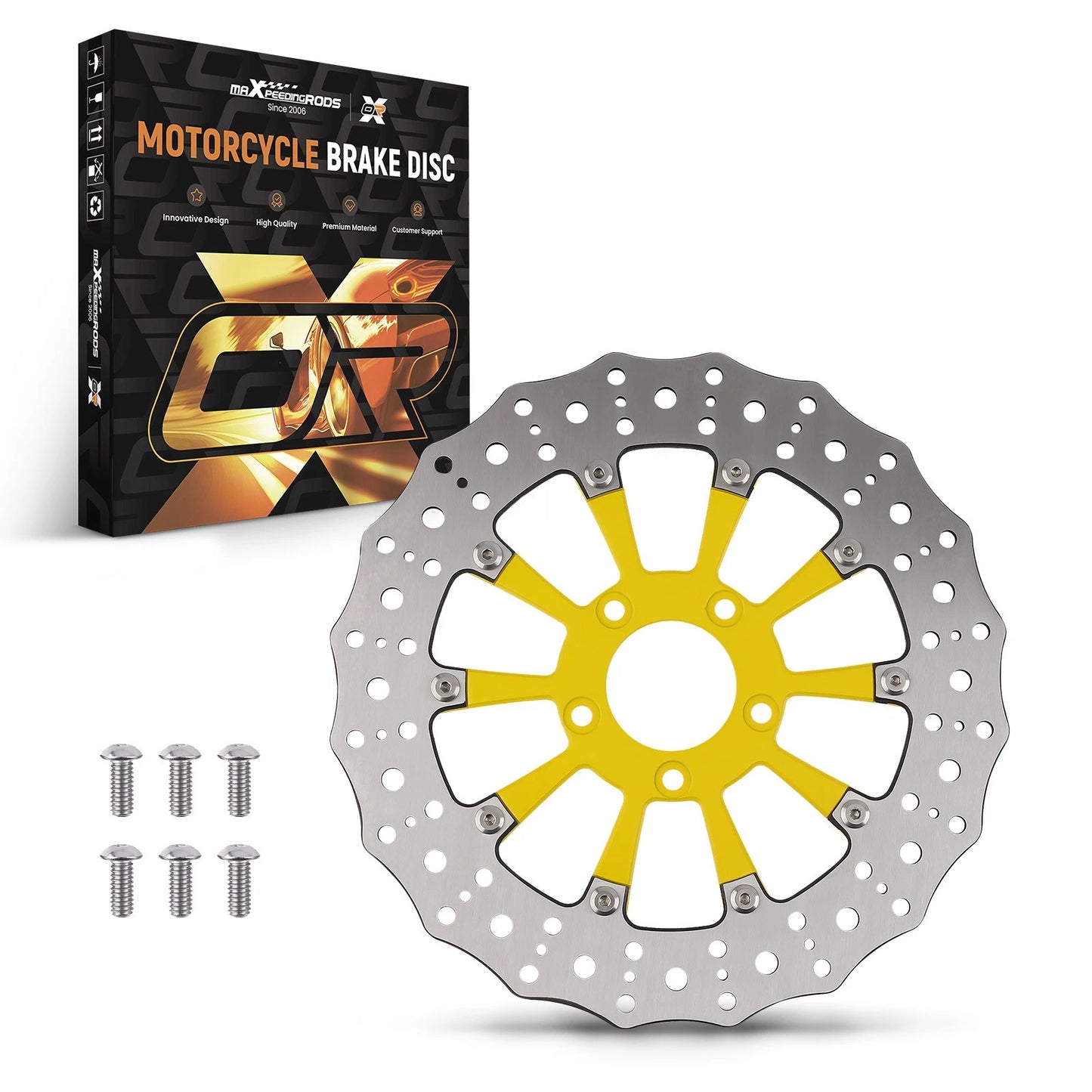 11.8" Front Brake Rotor Disc for Harley-Davidson Touring Electra Glide Softail (1988–2019)