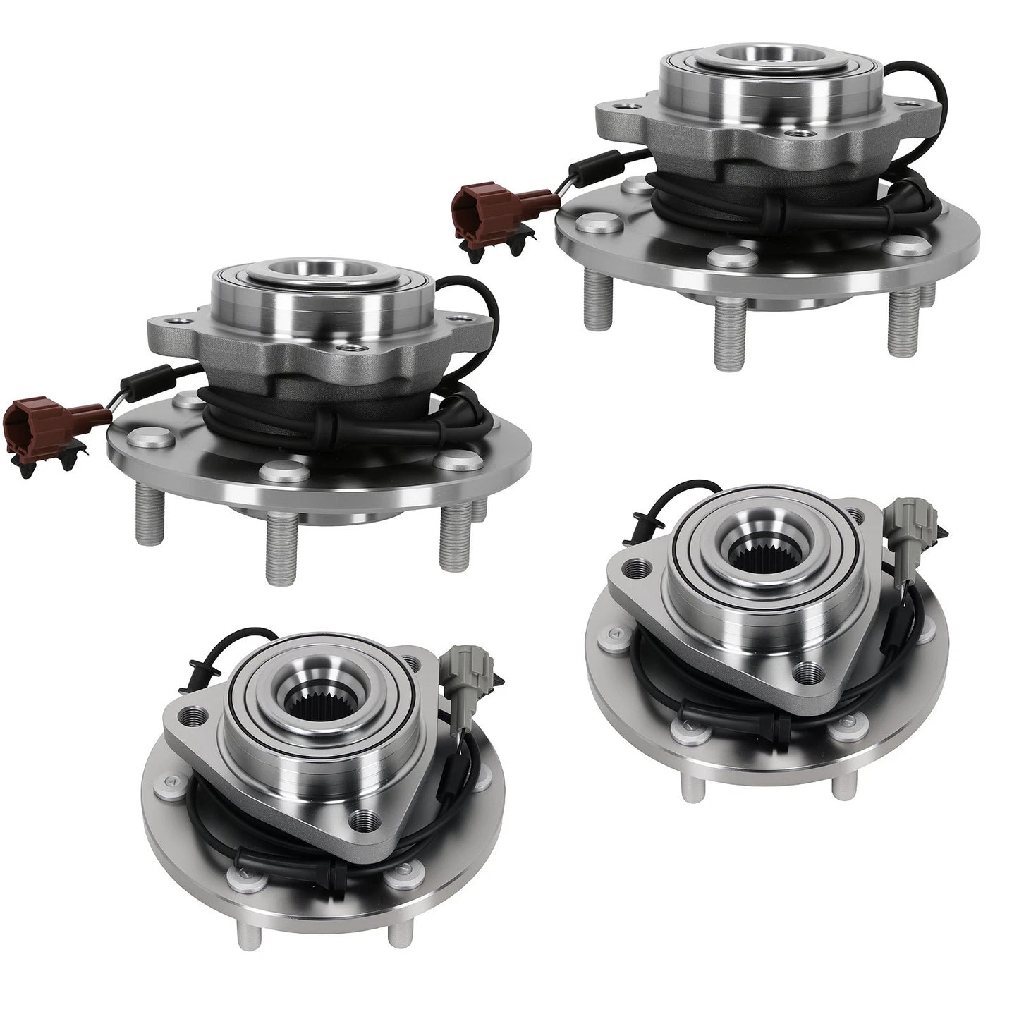Front Left Wheel Bearing Hub Set for Infiniti QX56 Nissan Armada (2004-2007)