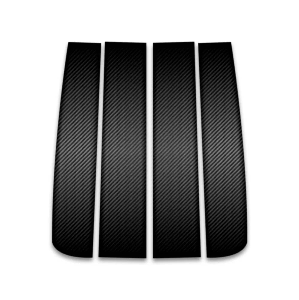 4pc Carbon Fiber Pillar Post Covers for 2009-2014 Ford F-150 Regular Cab
